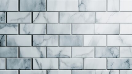 Aufkleber - Elegant Marble Tile Wall Texture for Interior Design with Copy Space Ideal for Renovation and Home Improvement Projects