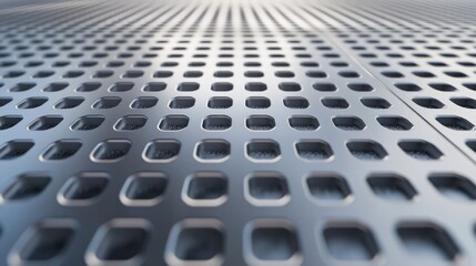Poster - Stainless steel lattice texture close-up for modern website or mobile device background design.