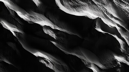 Aufkleber - Textured patterns of wind-swept sand dunes creating an abstract monochromatic landscape background