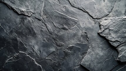 Poster - Dark slate stone texture background with natural patterns ideal for architectural designs and commercial use