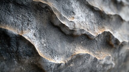 Poster - Abstract close-up of weathered textured concrete with layered patterns and natural variations showcasing depth and ruggedness.