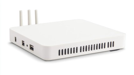 Poster - Wireless communication antenna transmitter for 3G 4G 5G systems technology with multiple ports isolated on a white background