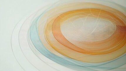 Poster - A neatly drawn segmentation graph in muted colors on a clean glass screen.