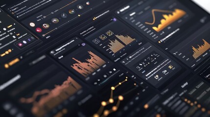 Poster - A social media marketing campaign dashboard showing post engagement spikes