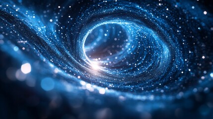 Wall Mural - Cosmic Vortex of Stars and Light