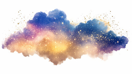 aurous glitter galaxy cloud glitters png. auric. illustration