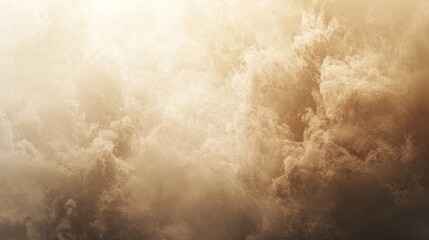 Aufkleber - Soft mocha clouds drift gracefully across the sky at dawn, creating a tranquil and artistic fusion of rich colors in the early light