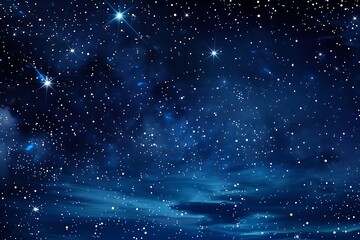Wall Mural - night sky background with stars and nebula