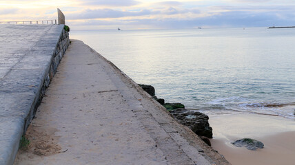 the coast of the mediterranean sea in the north of portugal