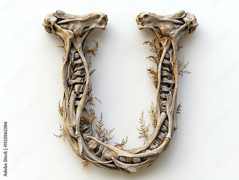 Foto de Stock skeleton, bone, anatomy, osteology, skull, vertebrae ...