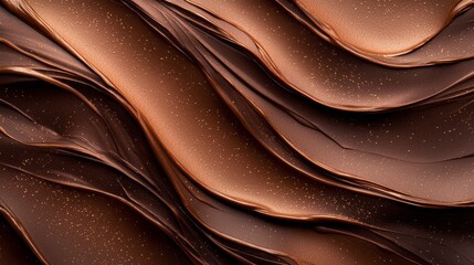 Aufkleber - Mocha hues swirl elegantly, showcasing stunning layers and a dynamic interplay of light, ideal for creative design ideas and inspiration