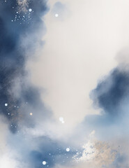 Wall Mural - navy blue splash background - abstract blue splash background - Generative AI