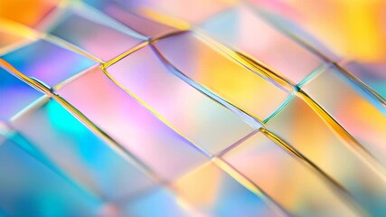 Poster - Colorful Reflections Dance Over a Textured Surface in a Captivating Display of Light