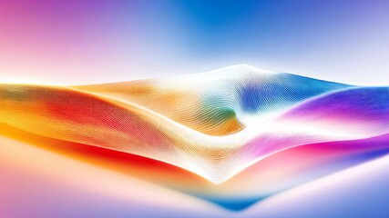 Poster - Vibrant Waves of Color Dance Across the Canvas in a Mesmerizing Display of Light and Motion