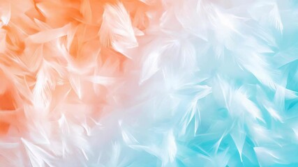 Poster - Captivating Display of Soft Colors Blending in a Serene Pattern of Frost and Warmth