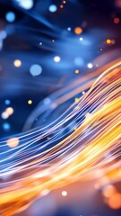 Poster - Dazzling Light Trails Intertwine With Vibrant Colors in an Enchanting Visual Display