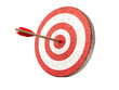 © zphoto83 - Bullseye target with arrow striking center in a competitive setting emphasizing accuracy and skill