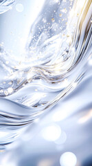 Poster - Scales drift gracefully in a bright, empty space, creating a serene and ethereal atmosphere filled with soft glimmers