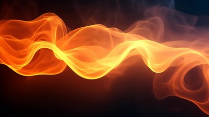 Poster - Dancing flames create mesmerizing patterns in a darkened background at twilight. Generative AI