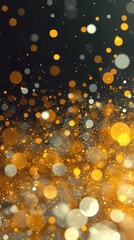Poster - Captivating Glitter Dance Against a Dark Backdrop Creating Enchanting Magic
