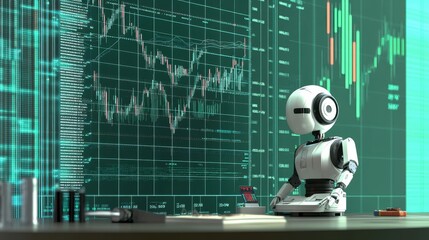 Aufkleber - Exploring Financial Markets With an Intelligent Trading Robot in a Futuristic Analysis Environment
