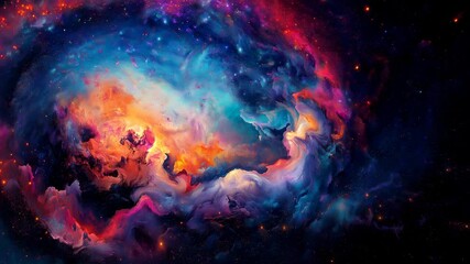 Wall Mural - Embark on a captivating psychedelic voyage through cosmic beauty and mesmerizing visuals