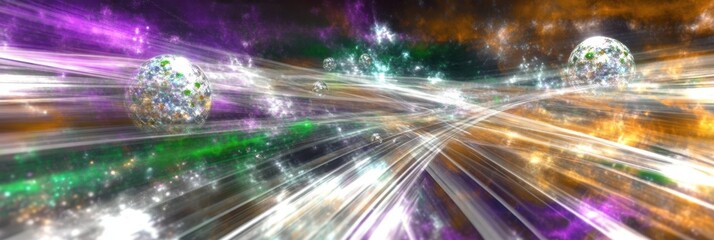 Poster - Vibrant Journey Through the Kaleidoscopic Landscape of the Mind’s Thought Processes