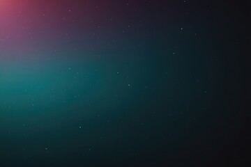 Wall Mural - aqua color gradient grainy background, illuminated spot on black, noise texture effect