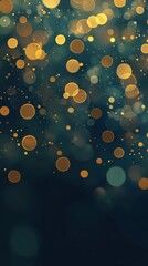 Poster - Luminous Round Spots Dance in a Dark Realm, Creating a Magical Atmosphere at Twilight