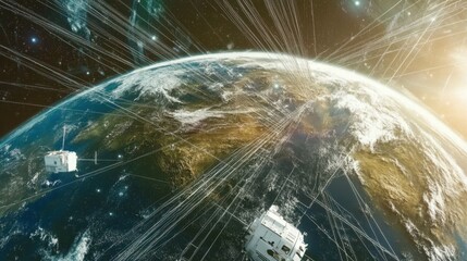 Aufkleber - Exploring the Future of Global Connectivity With Advanced Telecom Satellites