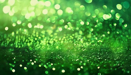 Wall Mural - water drops on green background