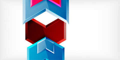 Poster - Technology dynamic arrow geometric background. Vector Illustration For Wallpaper, Banner, Background, Card, Book Illustration, landing page