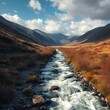 © Pixel Diversity - A rushing river flowing through the mountains of wales River landscapes Ultra realistic Photorealistic landscape photographywater travel sky beautiful tourism outdoor
