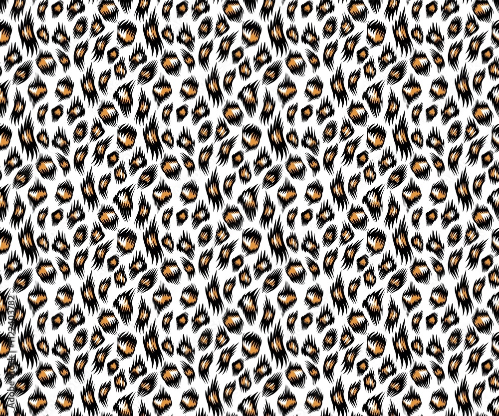 Leopard print fabric pattern for printed fabric and textiles for ...