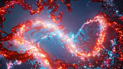Poster - Vibrant Abstract Design Colorful Flowing Patterns in Dynamic Harmony