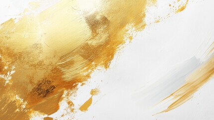Poster - Elegant gold abstract art creation studio digital painting modern environment artistic perspective creative expression for home decor