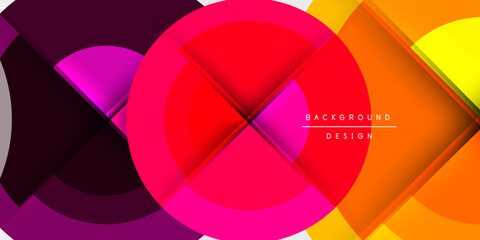 Poster - Techno circles and semi circles. Vector Illustration For Wallpaper, Banner, Background, Card, Book Illustration, landing page