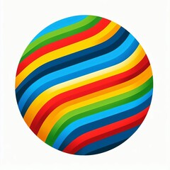 Poster - A circle with horizontal stripes