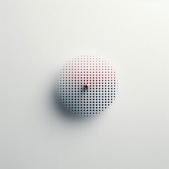 Poster - A single dot on a blank background varying the dot s color