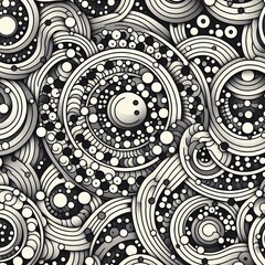 Poster - circle tessellation a tessellation pattern of circles creating a