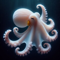 Poster - dumbo octopus ballet a graceful dumbo octopus using its ear like