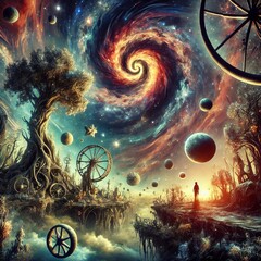 Poster - Dreamscape Blend surreal elements with dream like imagery to cre