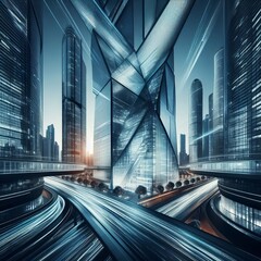 Poster - futuristic architecture a futuristic image of futuristic archite