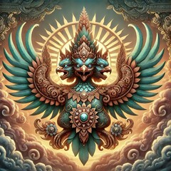 Poster - garuda bird like creature from hindu mythology sometimes human f