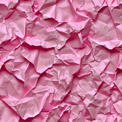 Wall Mural - Shades of Pink Crumpled Paper Seamless Pattern