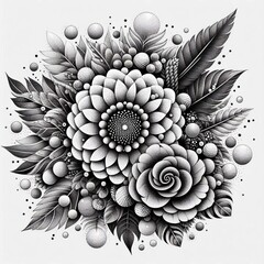 Poster - stippling using dots to create shading and texture