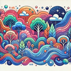 Poster - Text Color is the place where our brain and the universe meet Pa