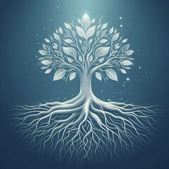 Poster - tree of life roots a tree with strong roots representing the imp