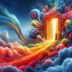 Poster - use vibrant colors and surreal to convey the wonder and mystery