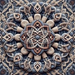 Poster - viking knots knot patterns from viking culture with a kaleidosco